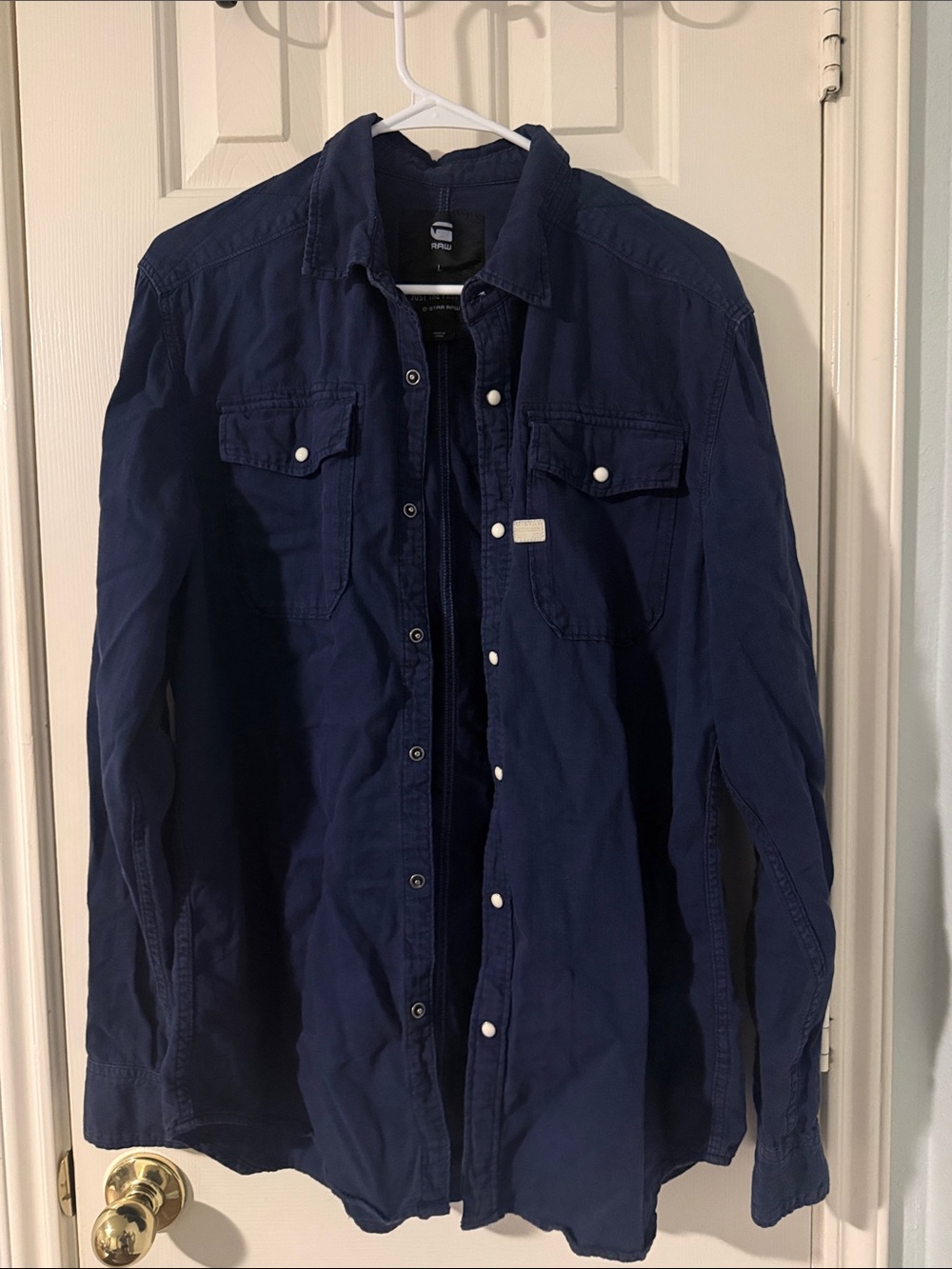 G-Star Navy Button Down Shirt